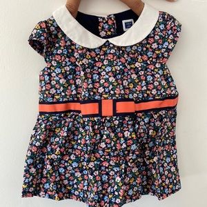 Janie and jack baby girl collar top